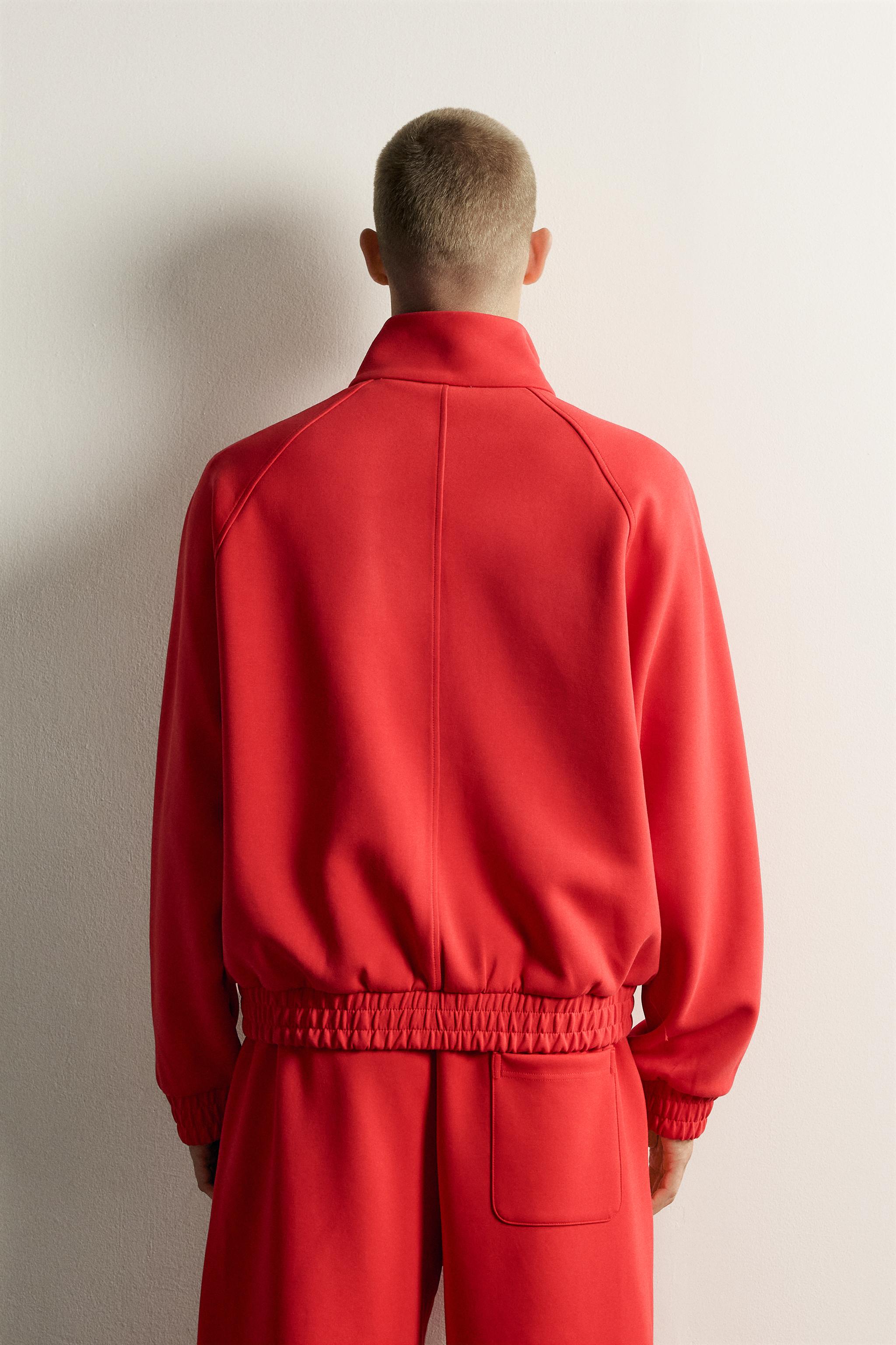 CONTRAST ZIP TRACK JACKET - thumbnail 3
