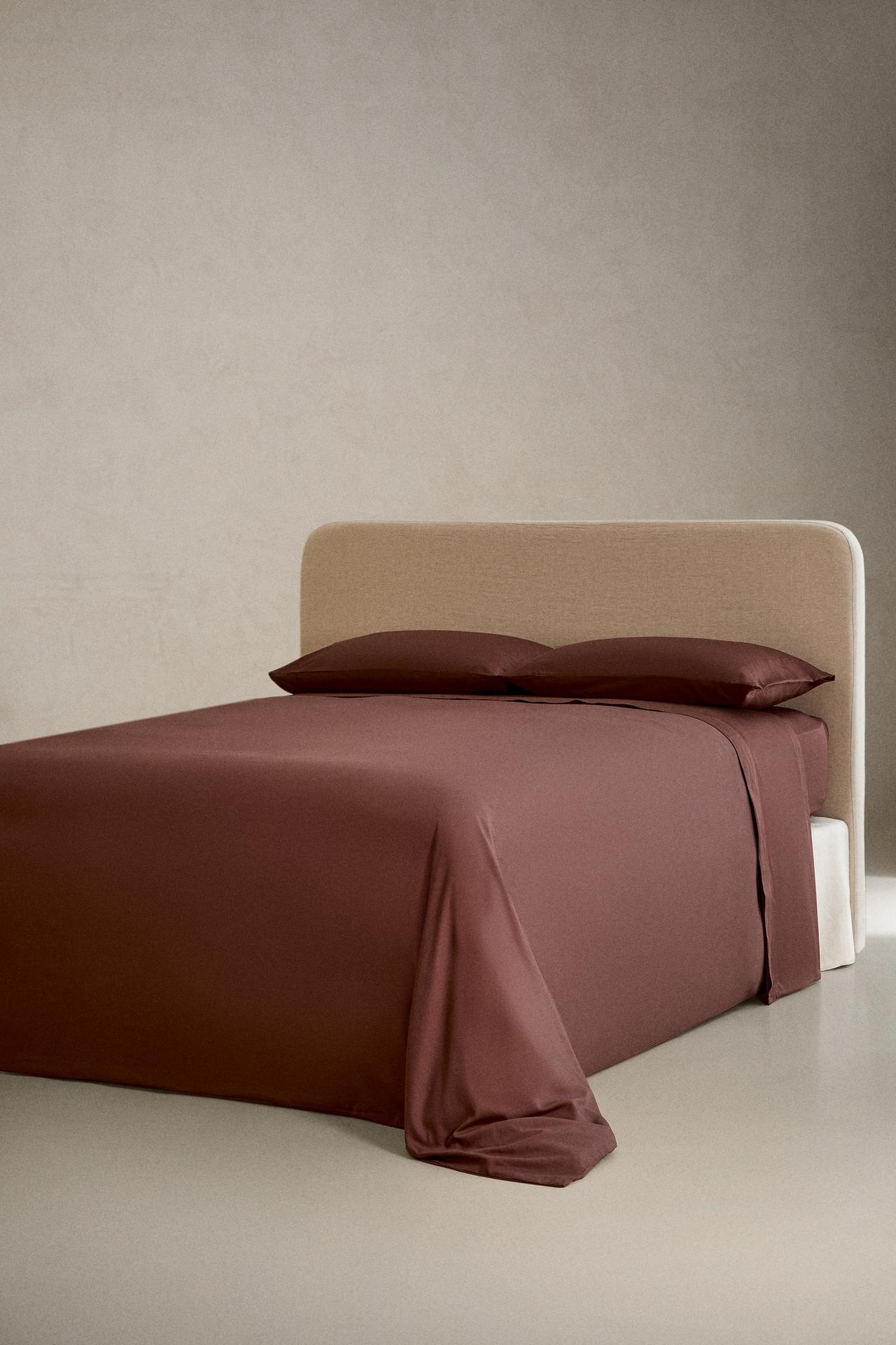 SATEEN FITTED SHEET | 40 CM HIGH (300 THREAD COUNT) — Wine