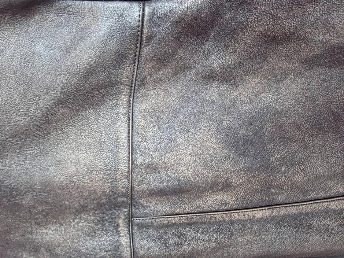 LIMITED EDITION VINTAGE EFFECT LEATHER JACKET - Image 6