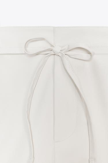 PANTALON-JUPE CARGO - Blanc cassé de Zara - Image 7