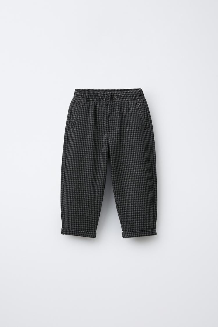 PANTALON DE COSTUME À CARREAUX Gris ZARA Suisse Switzerland