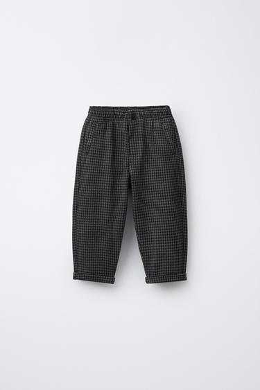 CHECK SUIT TROUSERS - Grey by Zara - Image 0