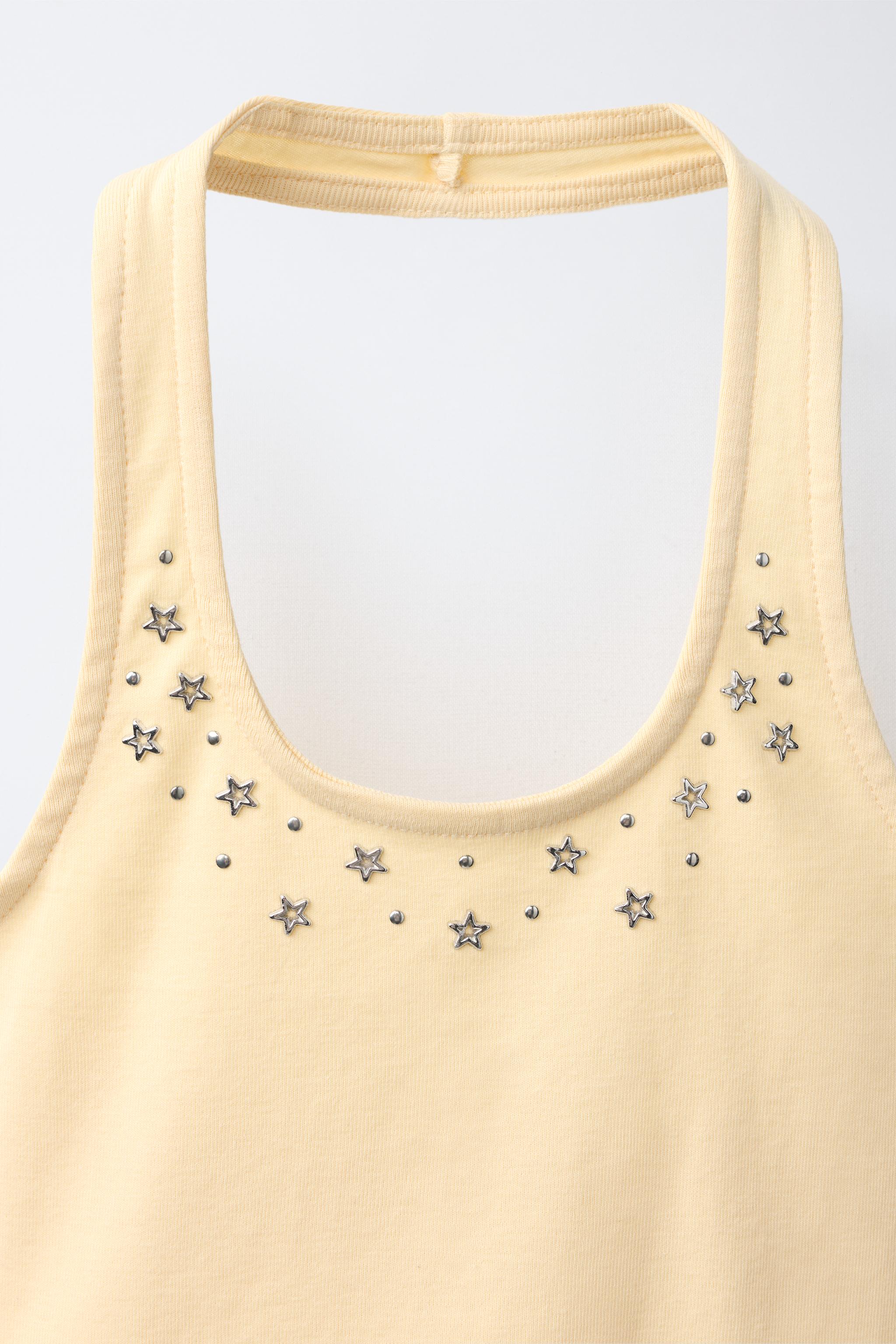 Детские топы Zara STAR HALTER TOP — фото 4