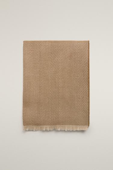 HERRINGBONE BLANKET — Sand 1