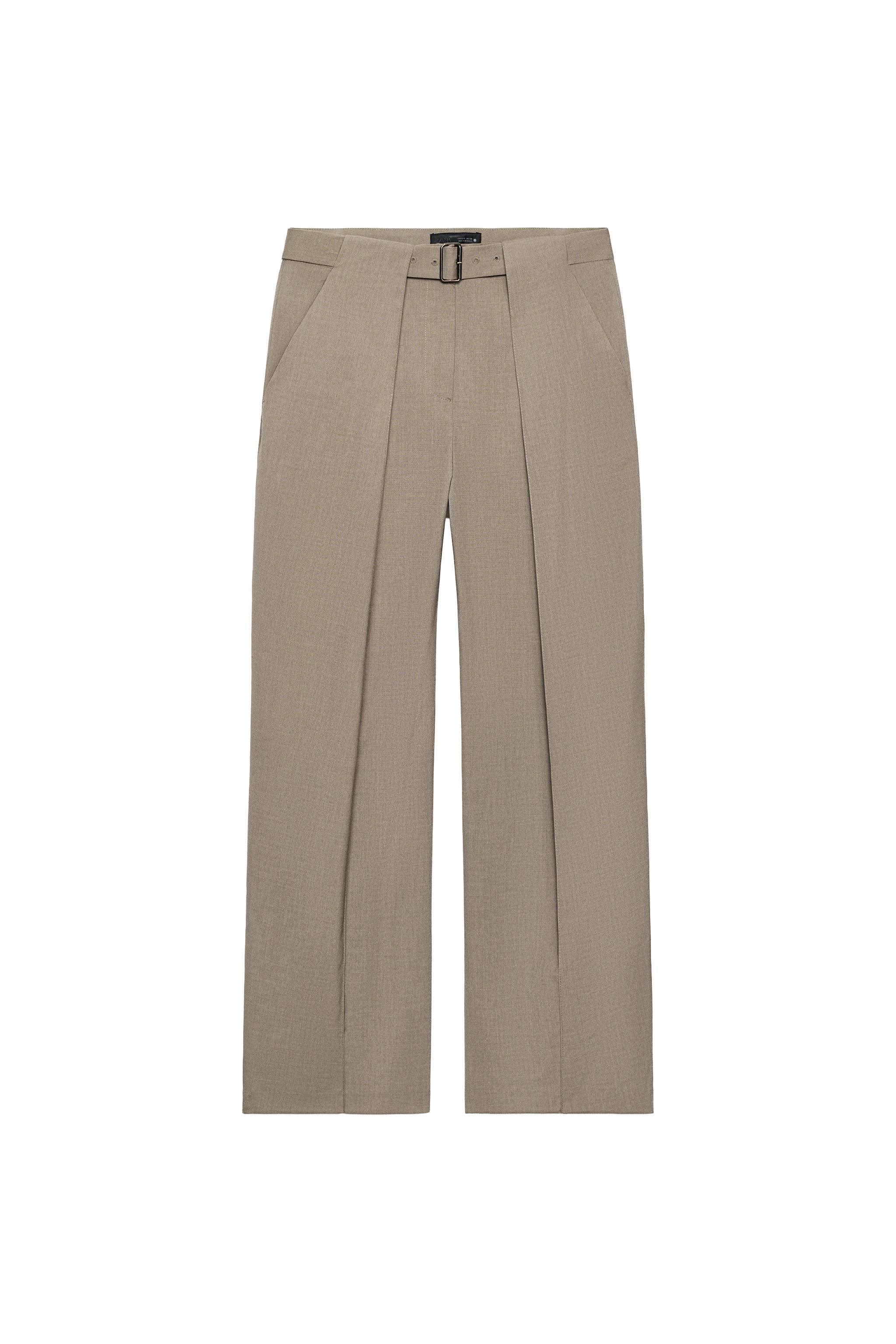 PANTALÓN PLIEGUES CINTURÓN ZW COLLECTION