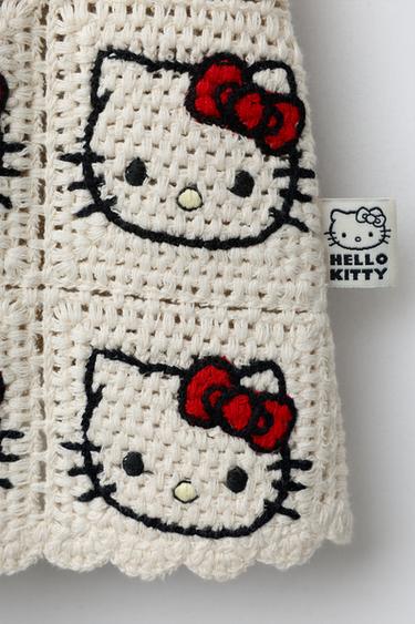 ROBE EN MAILLE HELLO KITTY © SANRIO - Écru / Noir de Zara - Image 3