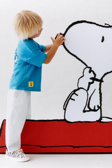 Zara SNOOPY PEANUTS™ T-SHIRT - Light blue