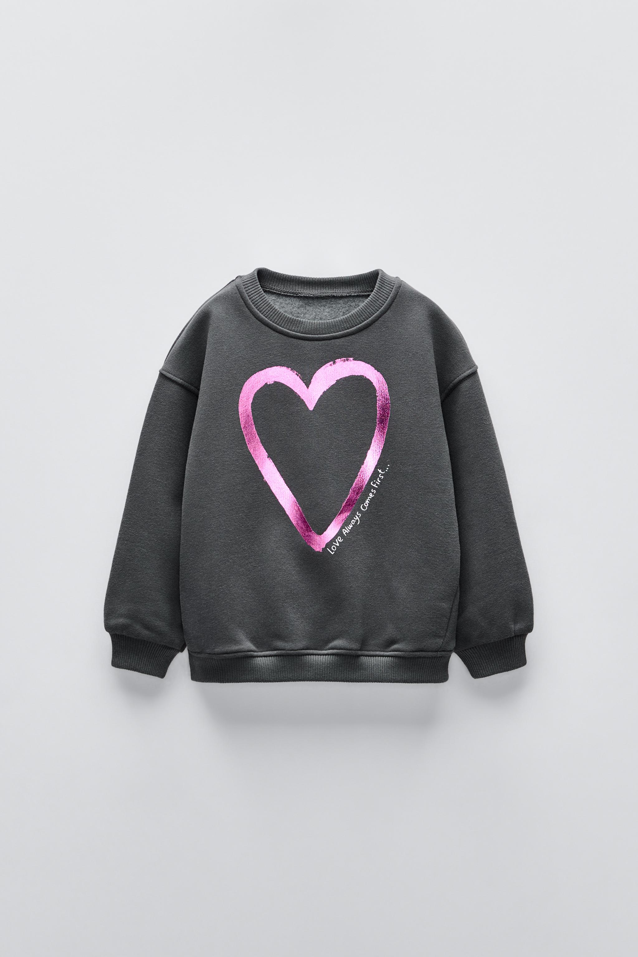 Sequin heart sweatshirt sale