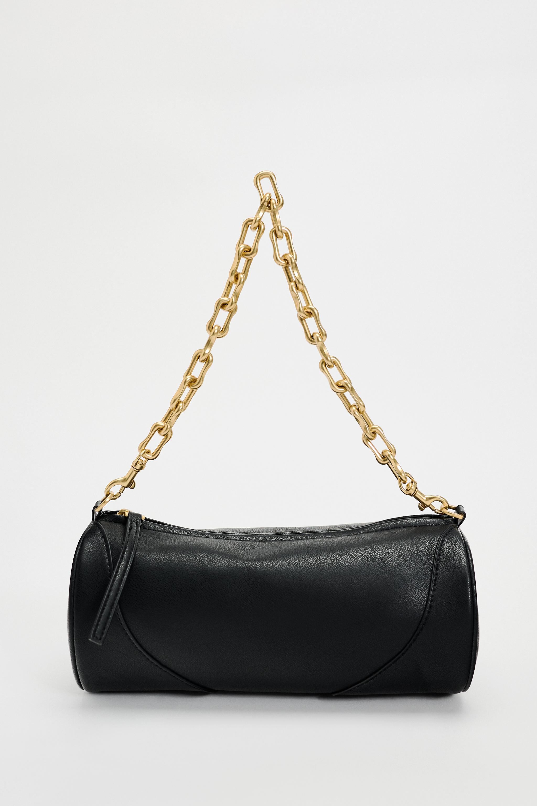 CYLINDRICAL SHOULDER BAG - Black | ZARA Canada