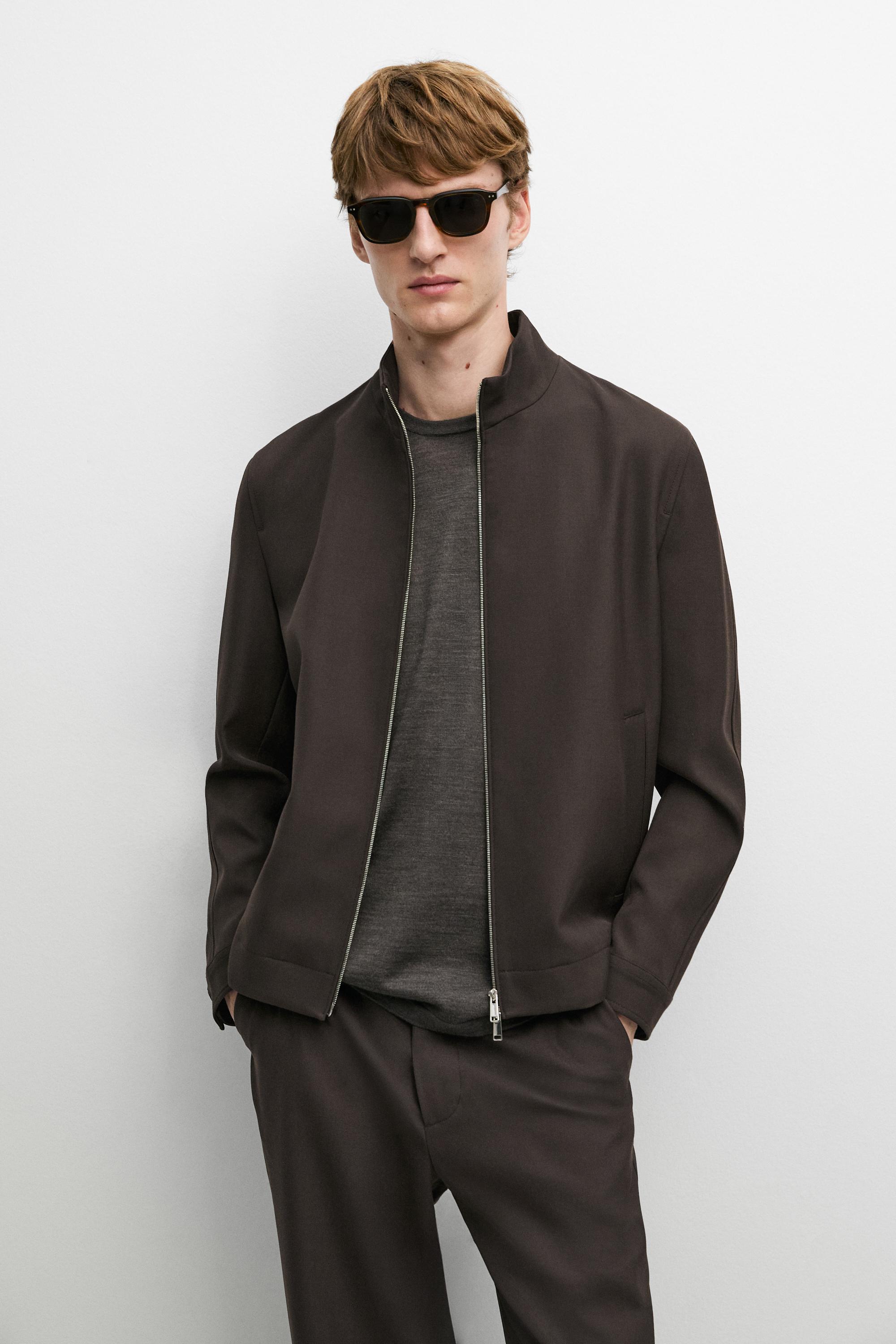 100% cool wool total look jacket