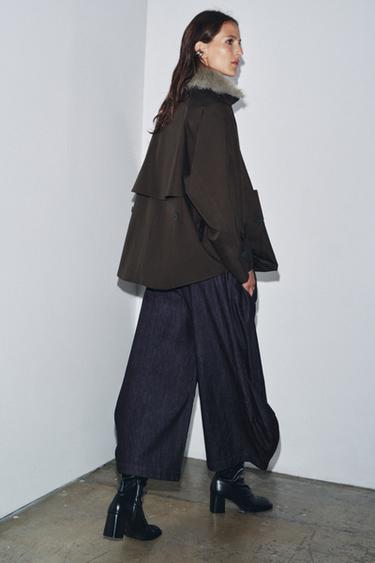PARKA WATER REPELLENT ZW COLLECTION - Chocolat de Zara - Image 2