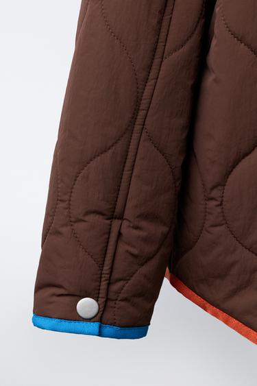 JACKET WITH CONTRAST DETAILS - Brown by Zara - Image 6