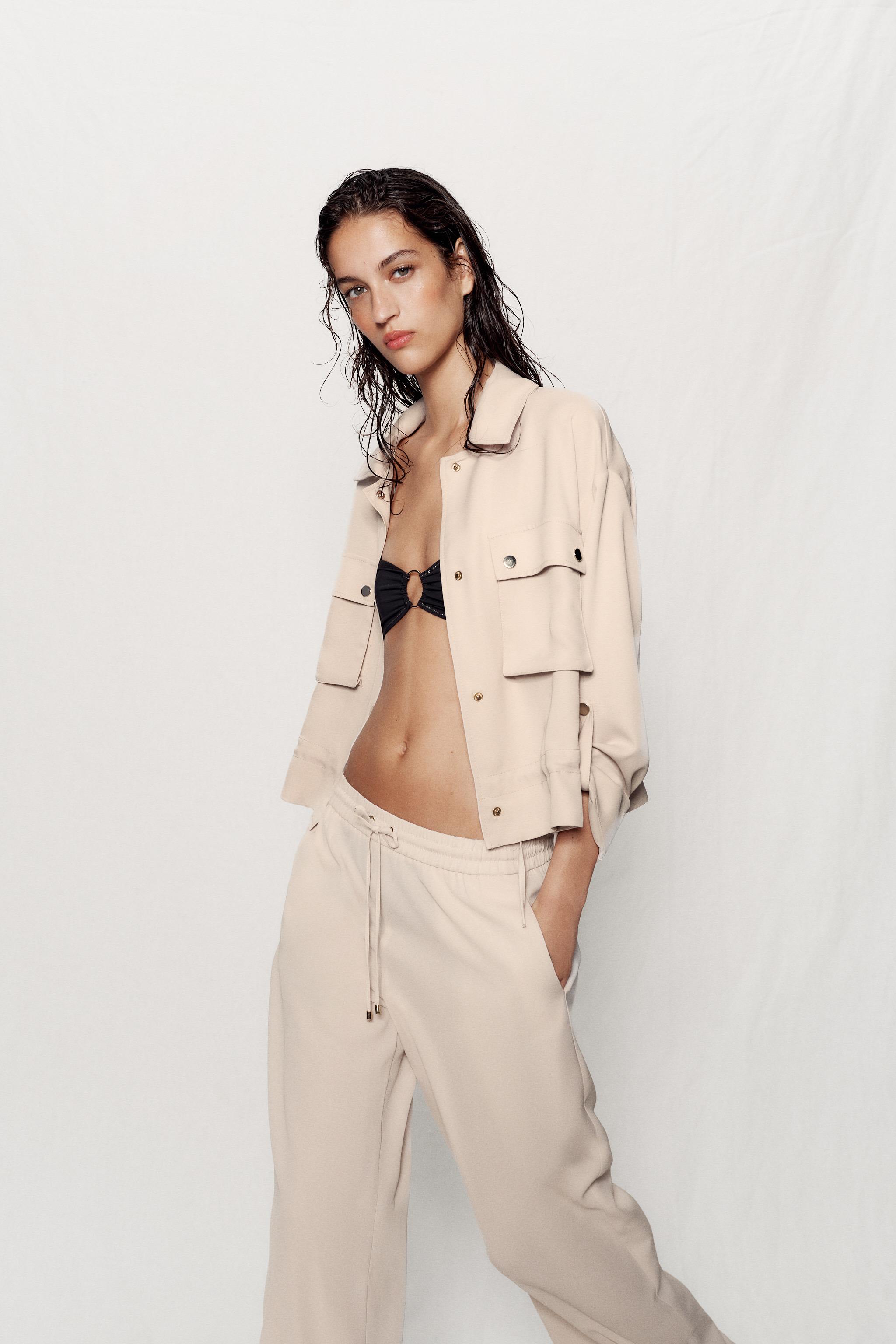Zara APOLET DETAYLI SAFARİ CEKET görsel 3