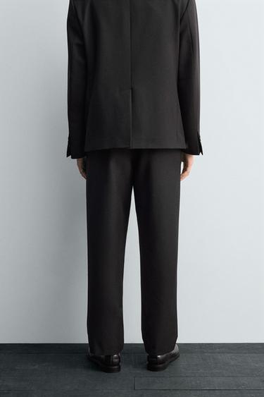 LIMITED EDITION SUIT TROUSERS - Black by Zara - Image 2