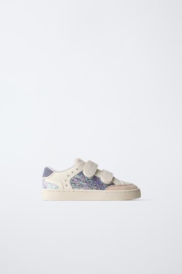 TENIS BRILLOS - Blanco de Zara - Imagen 0