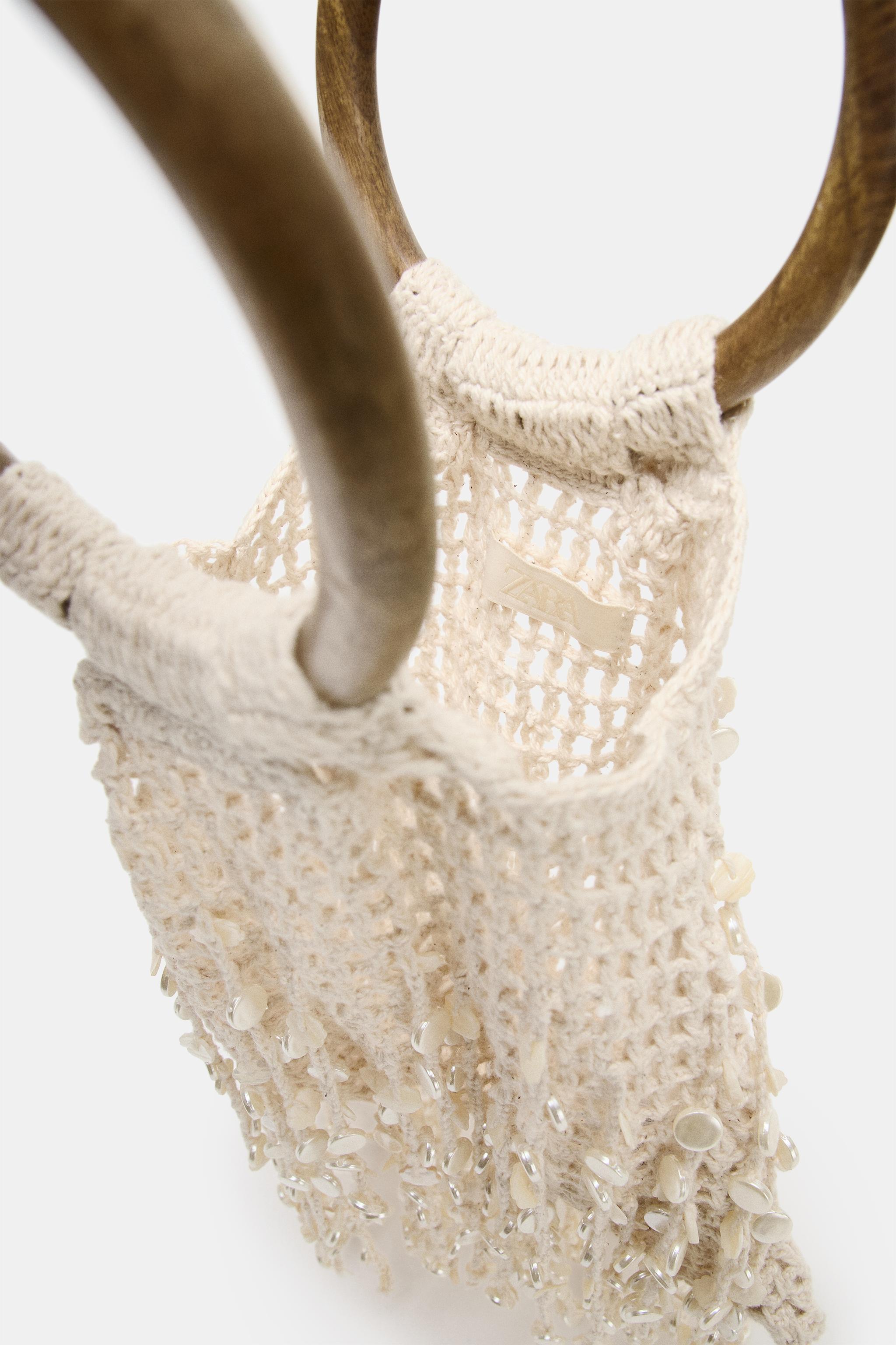 BEADED BUCKET BAG