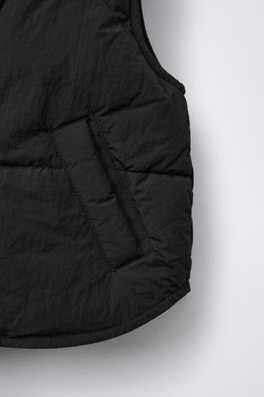 DOUDOUNE SANS MANCHES REMBOURRÉE ET IMPERMÉABLE - Noir de Zara - Image 3