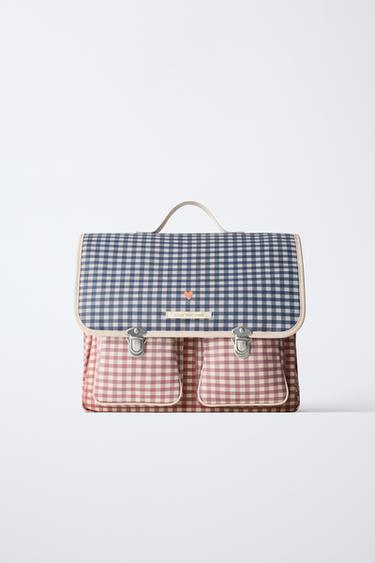 MOCHILA PASTA VICHY - Multicolor da Zara - Imagem 0