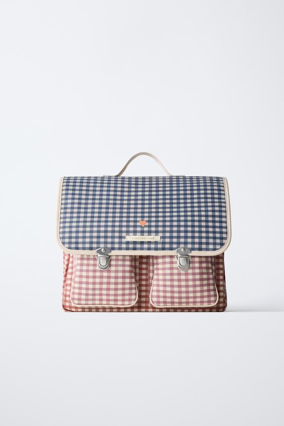 GINGHAM SATCHEL BACKPACK - Multicoloured by Zara - Image 0