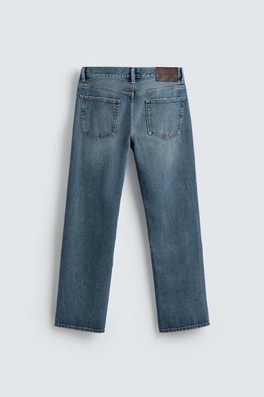 STRAIGHT-LEG JEANS - Mid-blue by Zara - Image 8