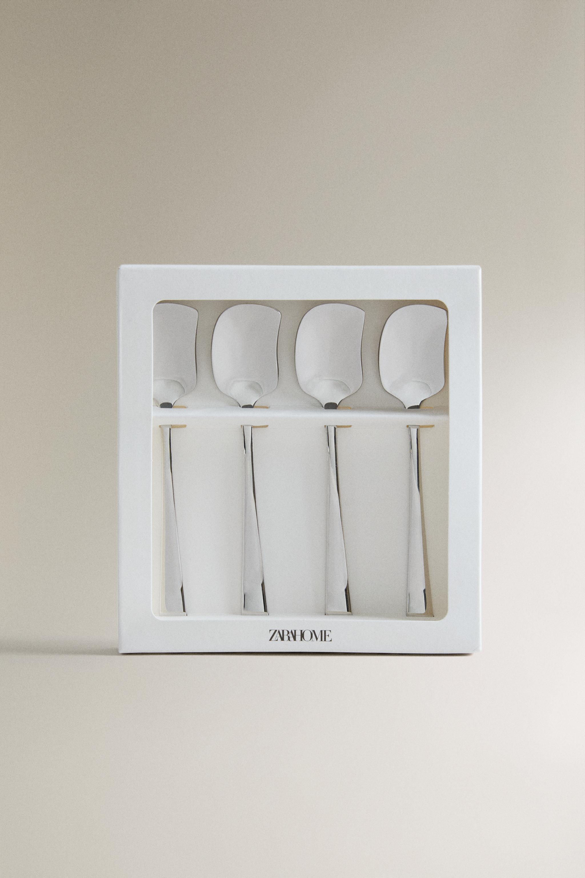 PACK OF STEEL DESSERT SPOONS