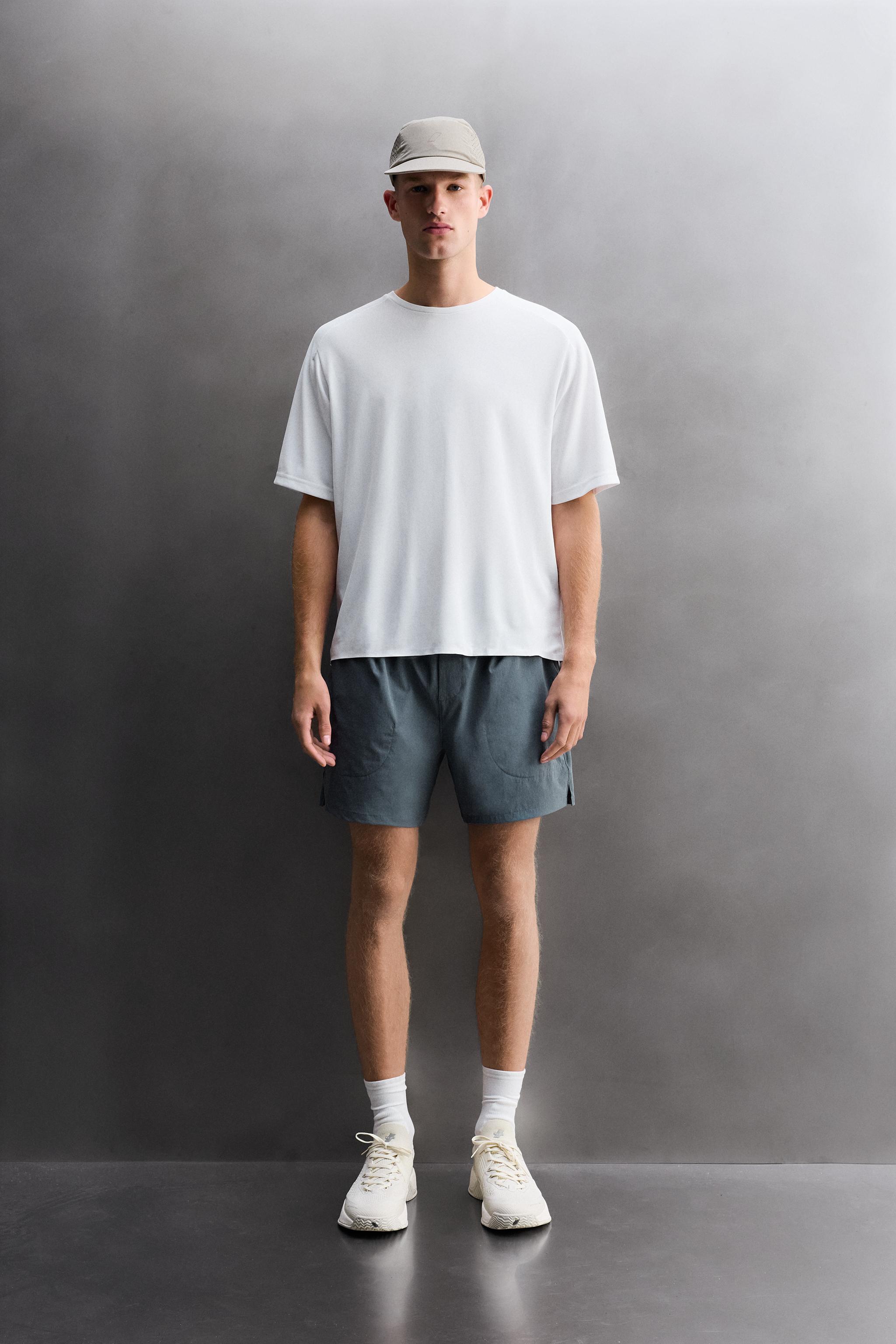 TECHNICAL PIQUÉ TEXTURE T-SHIRT - White | ZARA United States
