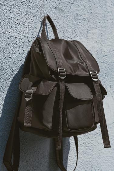 STRAP BACKPACK - Chocolate Brown by Zara