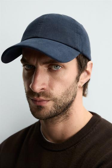 CASQUETTE EN COTON DÉLAVÉ - Bleu marine de Zara - Image 3