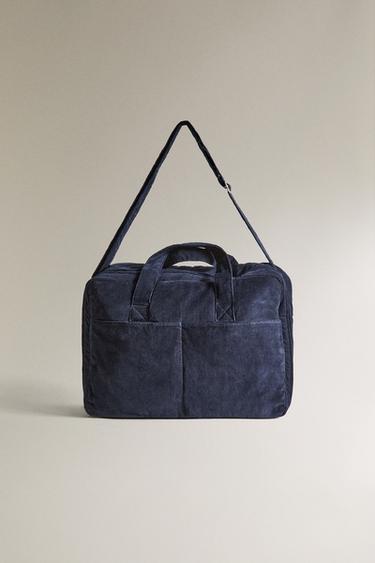 CORDUROY BABY TRAVEL SUITCASE - Темно-синій/блакитний Zara