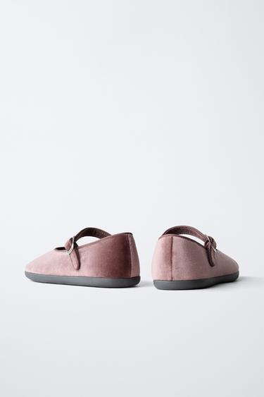 BALLERINES EN VELOURS - Rose de Zara - Image 5