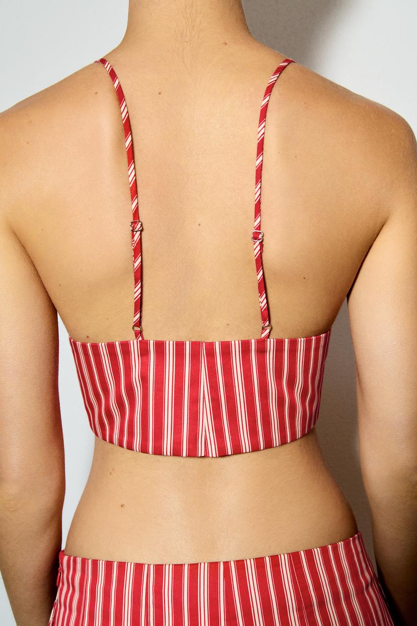 KORT STRIBET TOP