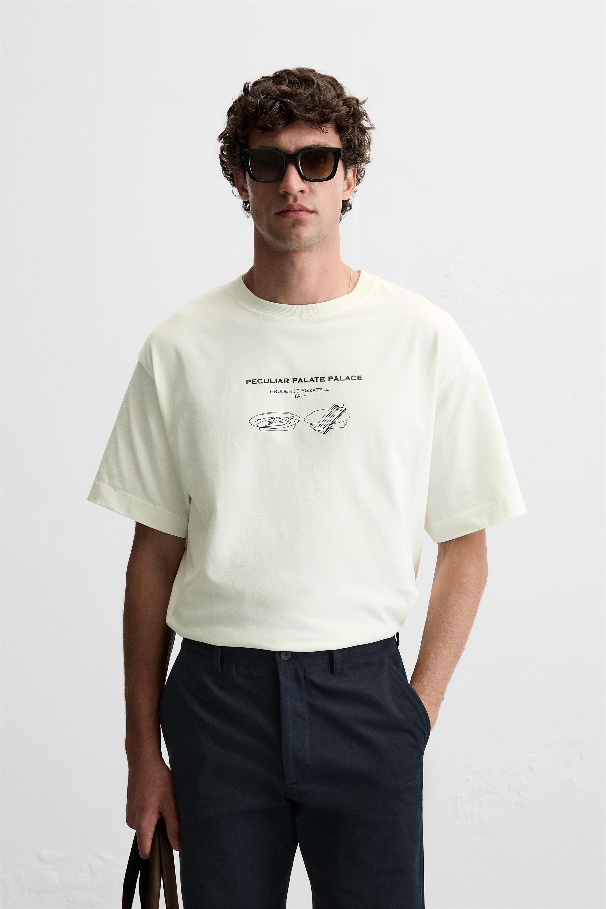 Men s White T shirts Explore our New Arrivals ZARA United Kingdom