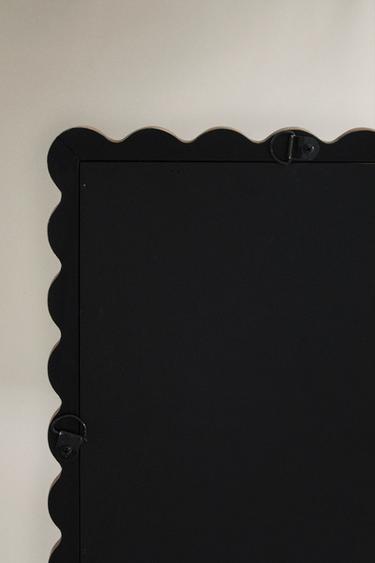 RECTANGULAR WALL MIRROR WITH WOODEN FRAME - Brown by Zara - Image 4