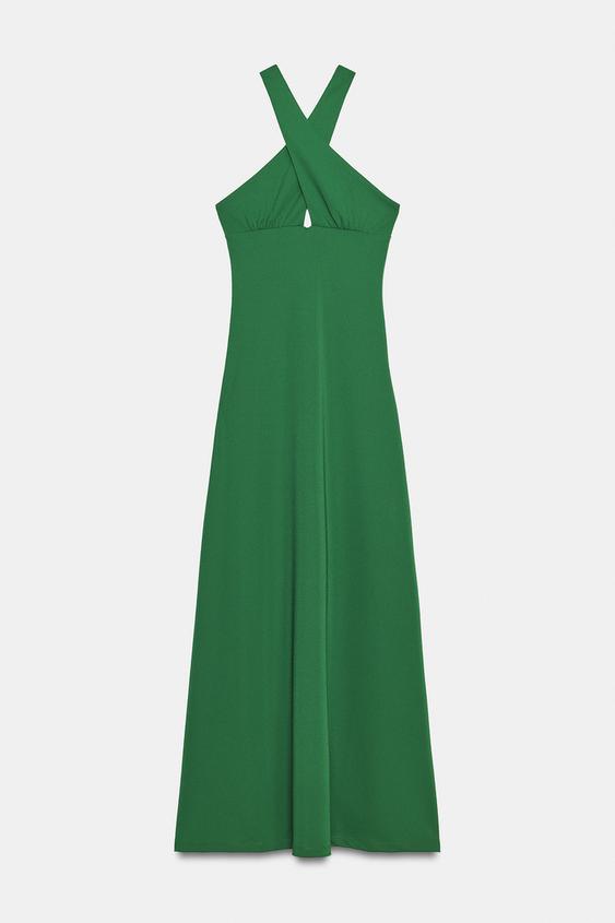 zara green wrap dress Zara - Flowy Wrap Dress - Green - S
