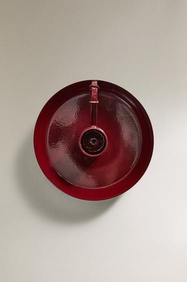 BOUGEOIR MÉTAL ROND NOËL - Grenat de Zara - Image 3