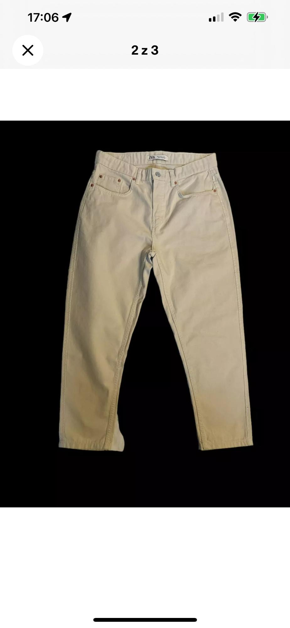MEN BEIGE SIZE 40 TROUSER - Image 3