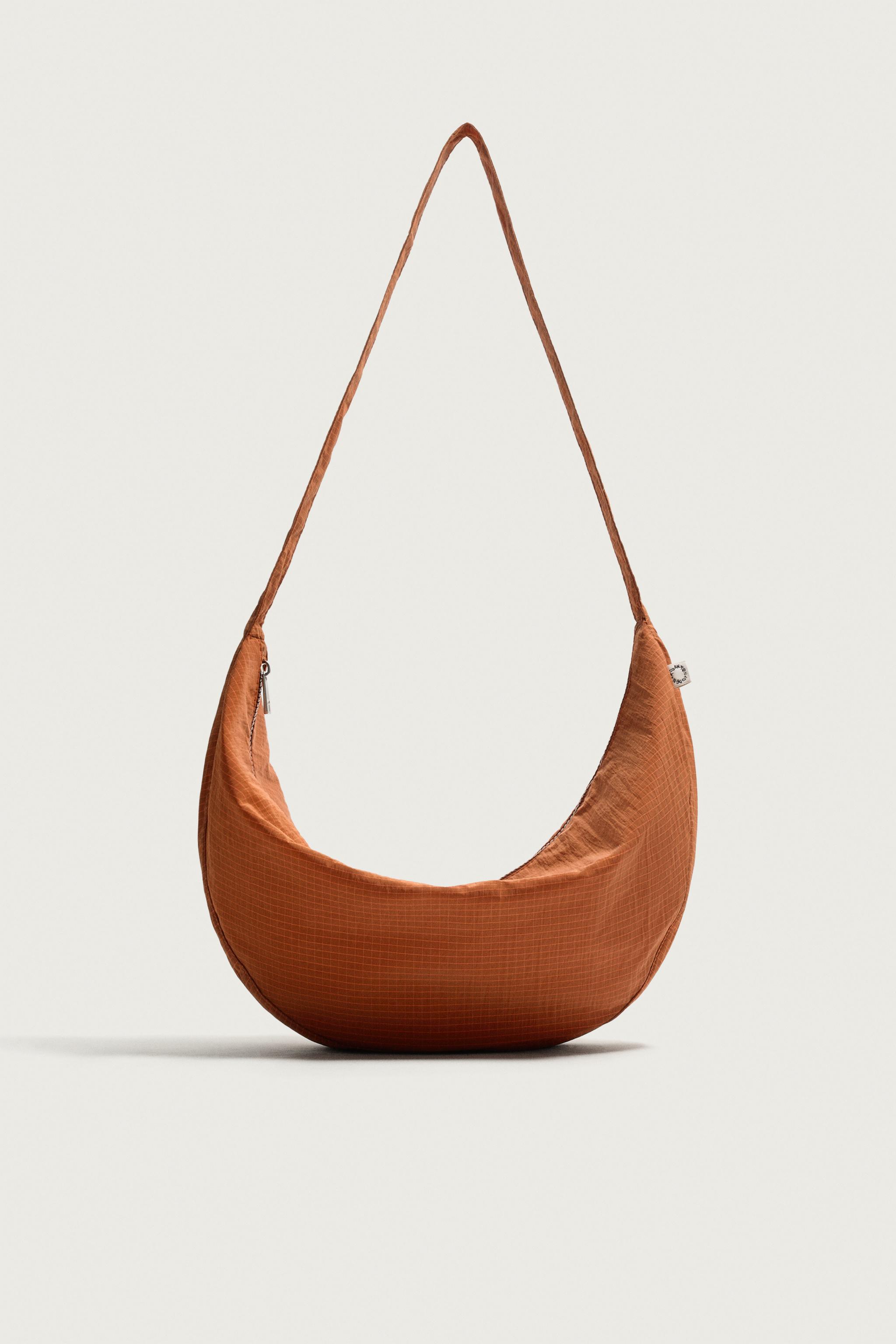 FABRIC SHOULDER BAG — Orange