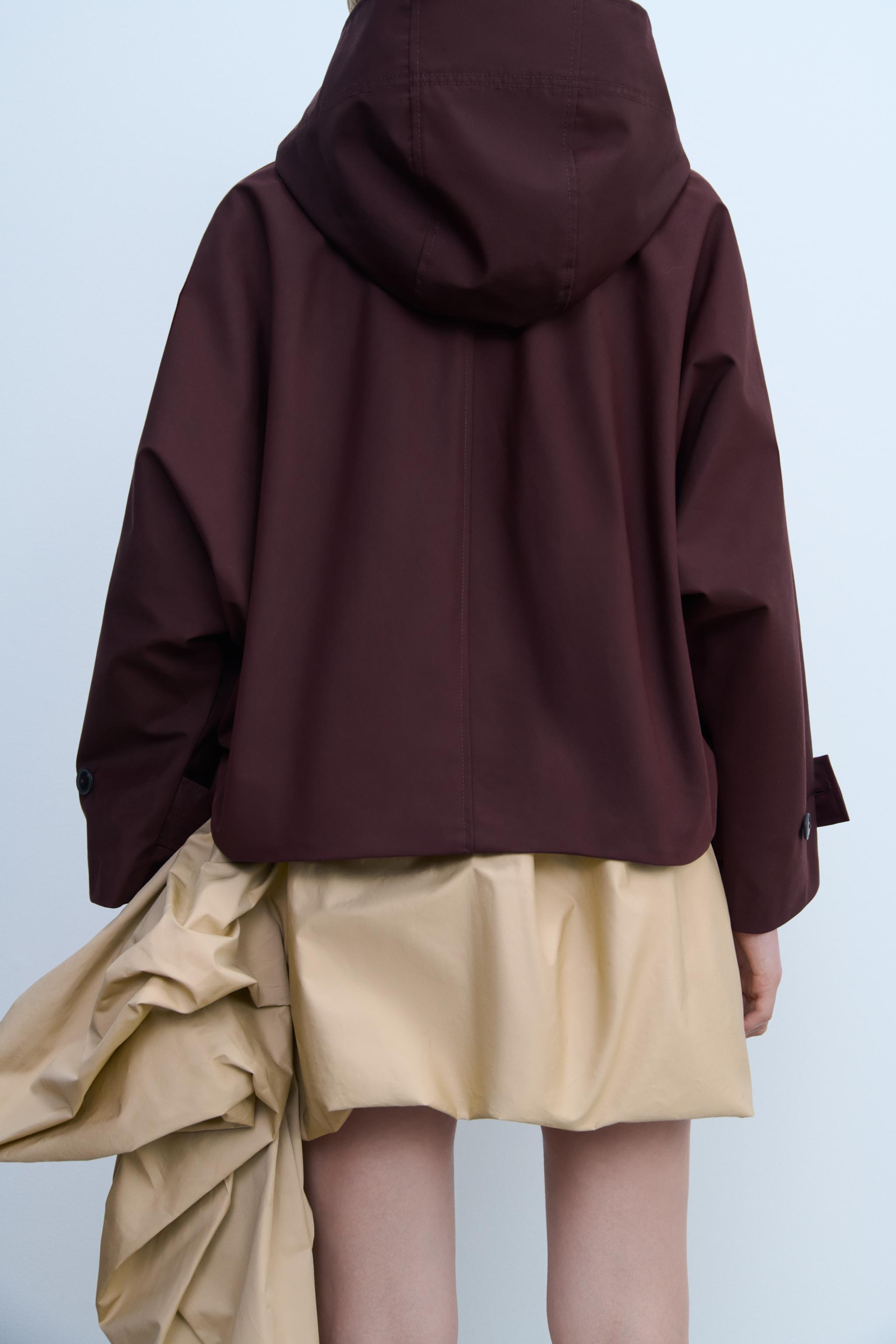 ZWコレクション 撥水加工トレンチコート - バーガンディ | ZARA
