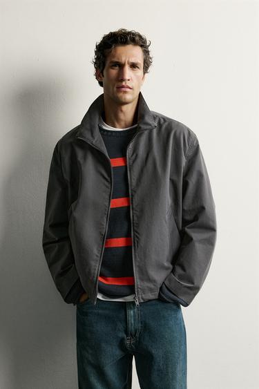 WATER-REPELLENT TECHNICAL JACKET — Anthracite grey 1