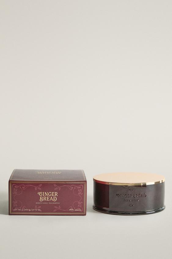 (900 G) VELA AROMÁTICA GINGERBREAD - Rojo de Zara - Imagen 0
