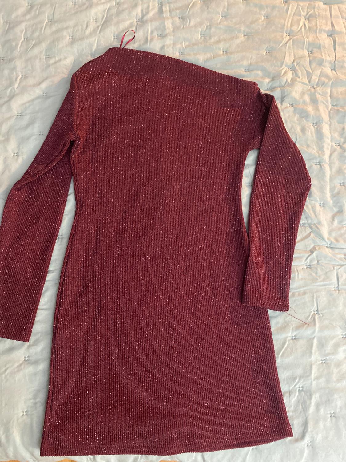 ASYMMETRIC DRESS WITH RHINESTONES - Image 4