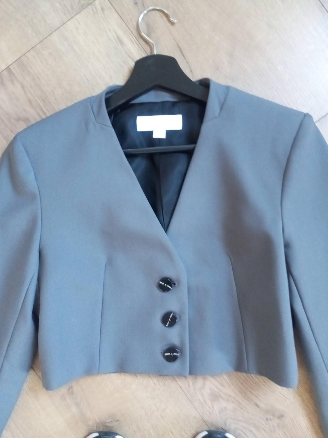 LAPEL-LESS CROPPED BLAZER - Image 2