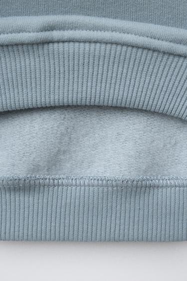 RUSTIC PETER PAN COLLAR SWEATSHIRT - Turquoise by Zara - Image 3