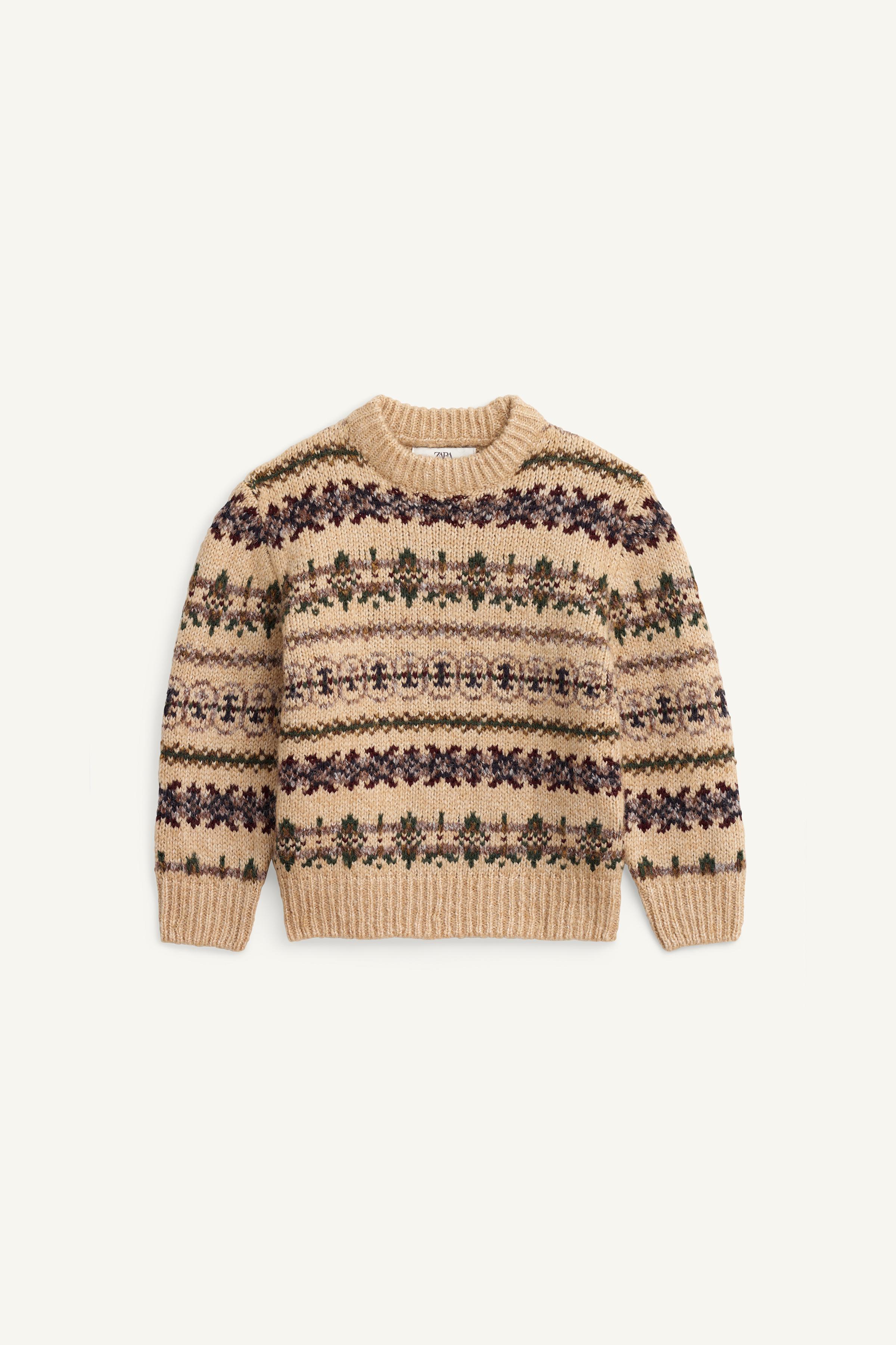 PULL EN MAILLE IMPRIMÉ À FRISE ÉDITION LIMITÉE