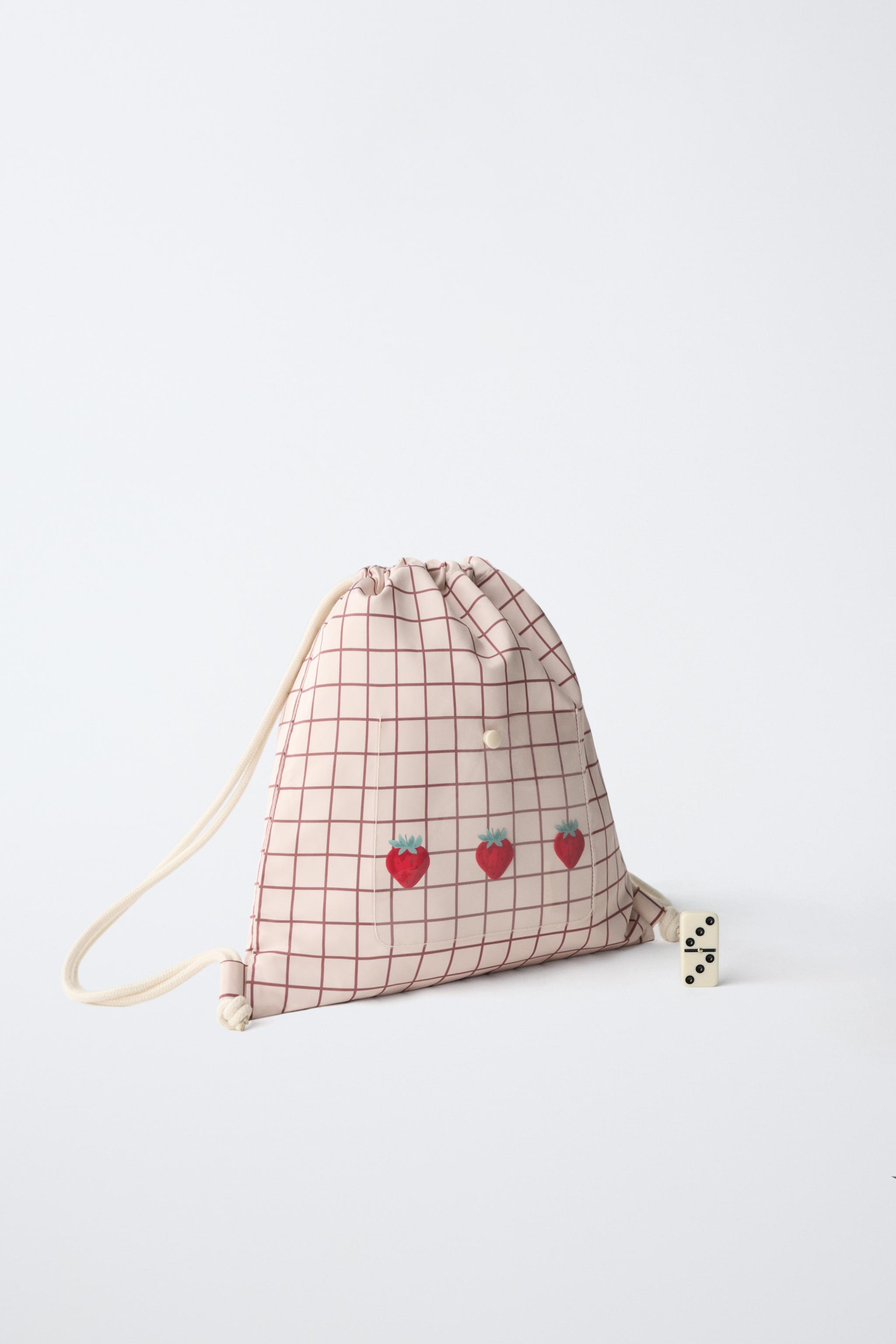 STRAWBERRY PLAID BAG