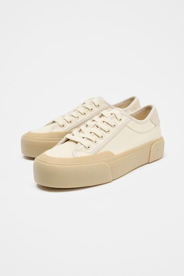 CHAUSSURES DE SPORT EN TISSU - Blanc écru de Zara - Image 1