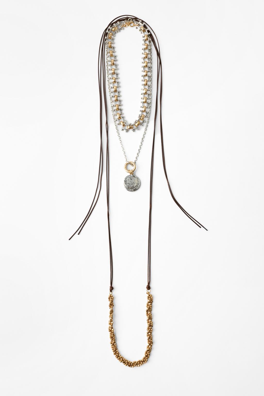 PACK OF 3 CORD AND MEDALLION NECKLACES