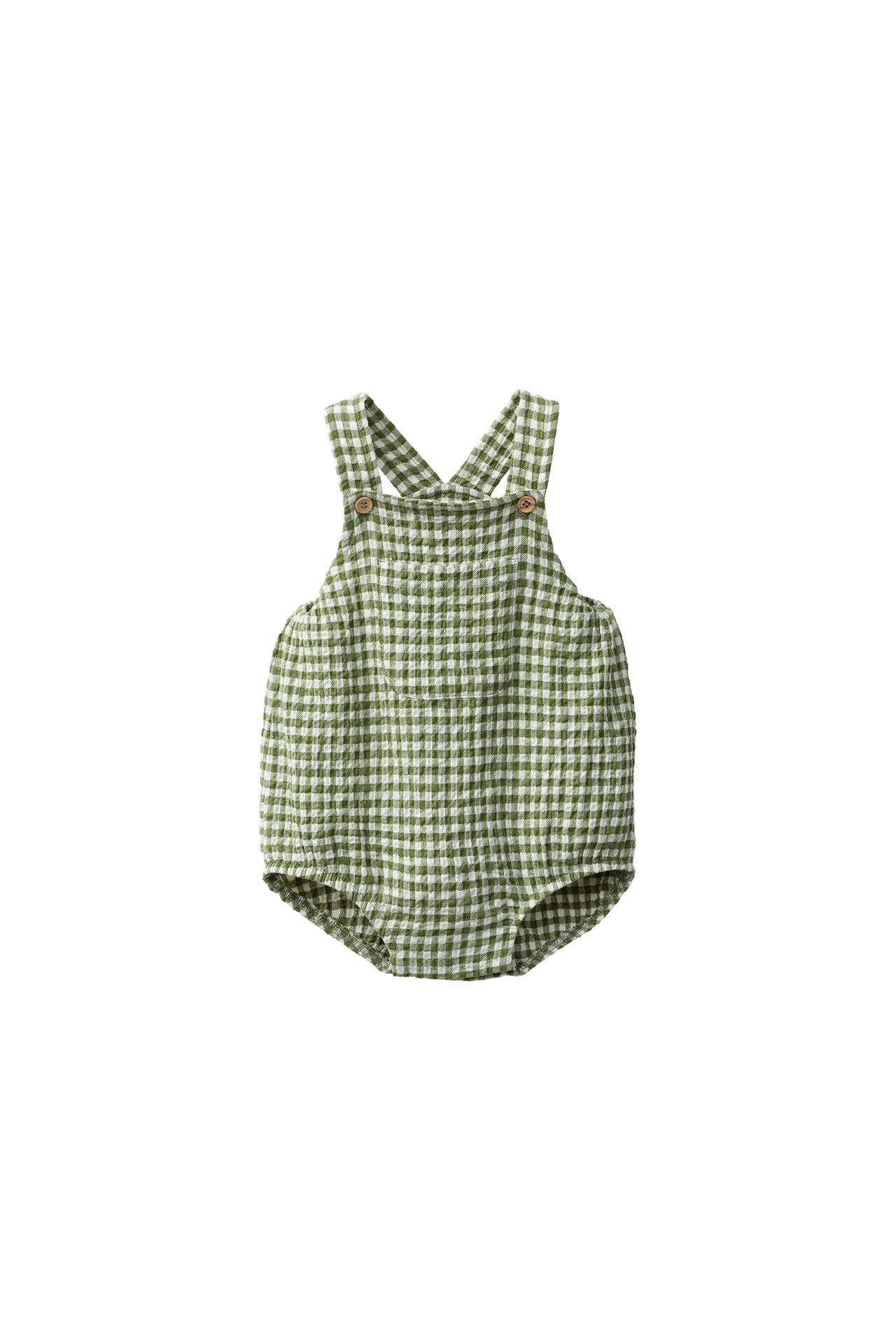 GINGHAM SHORT ROMPER