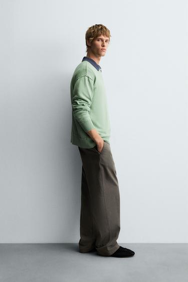 REVERSE EFFECT COTTON SWEATER - Mint by Zara - Image 3
