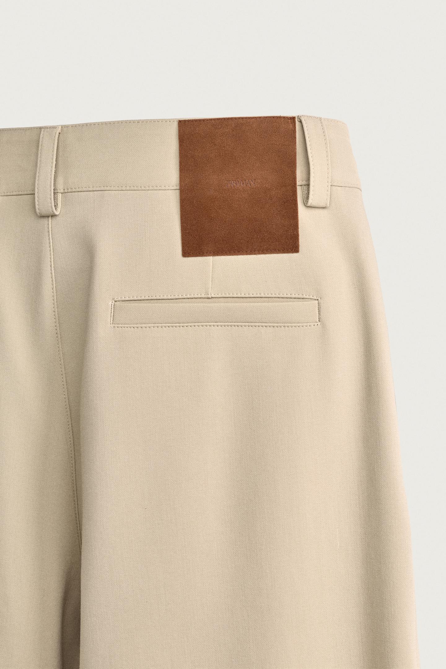 Мужские брюки Zara Relaxed Fit Cargo, цвет: Серо-коричневый коричневый — фото 10